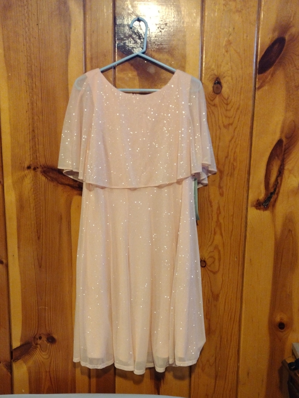 J Taylor Pale pink Sparkly Dress - NWT